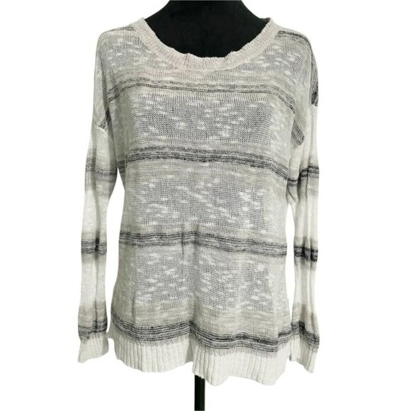 Eileen Fisher Size Small  Top Blouse Long Sleeve Linen Blend Pull Over - Picture 1 of 9